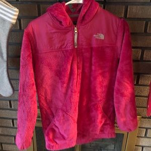 Pink North Face coat